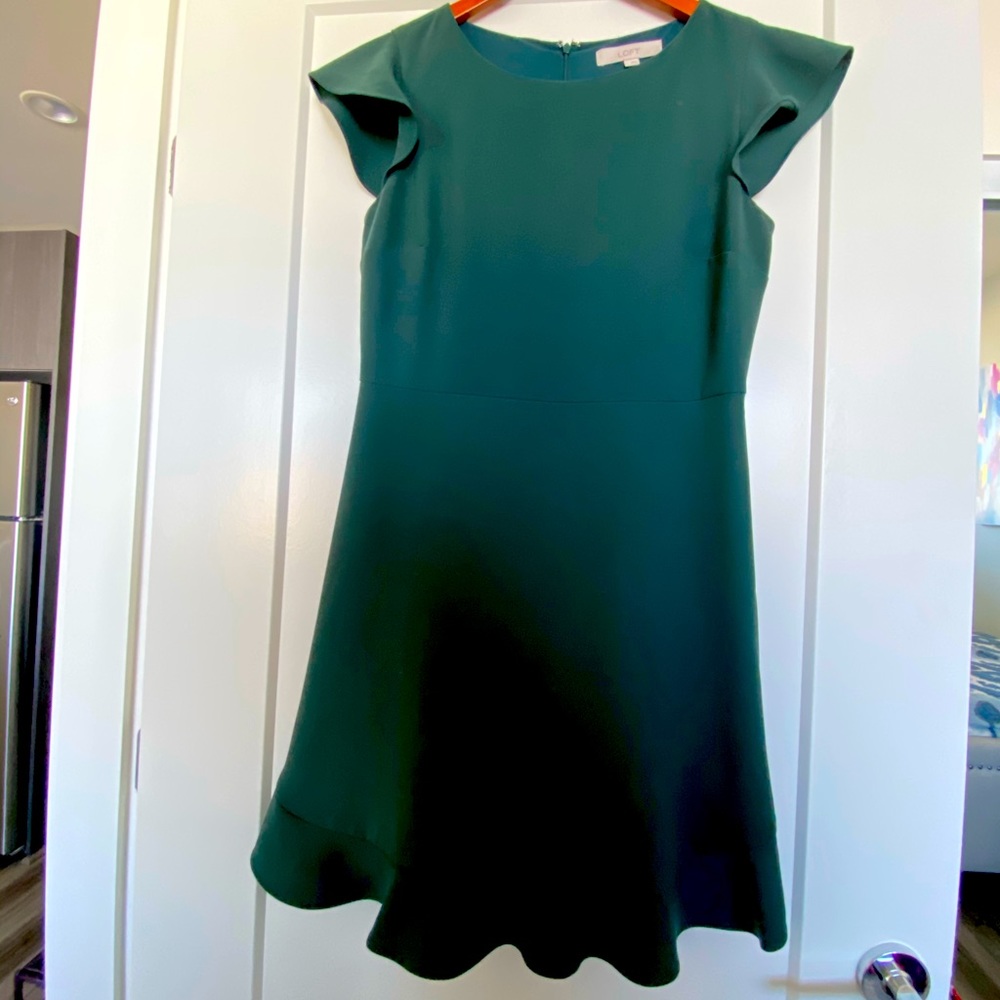 Loft Green Dress